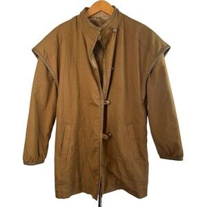 Vintage Bonders Made in USA Brown Western Faux Fur Lined Coat Size Large